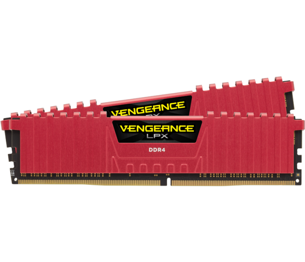 CORSAIR DDR4 Vengeance LPX 16GB /2400(2*8GB) CL16-16-16-39 RED CMK16GX4M2A2400C16R - 294537 - zdjęcie 2